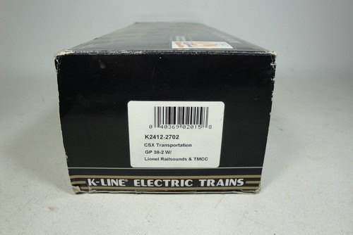 K-LINE w LIONEL Rail Sound TMCC CSX GP38-2 DIESEL ENGINE O Scale 2001 K2412-2702 - Picture 9 of 16