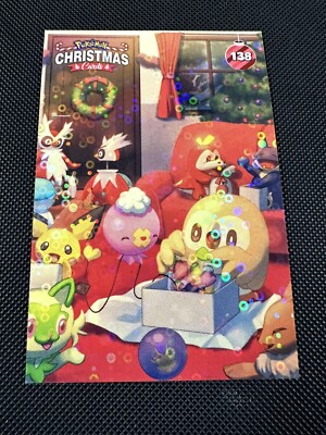 Pokemon 2024 Peru DKV Collectoons Christmas Set #138 Rowlet Eevee Delibird US