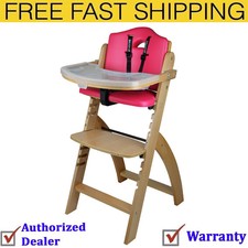 abiie beyond wooden high chair & tray