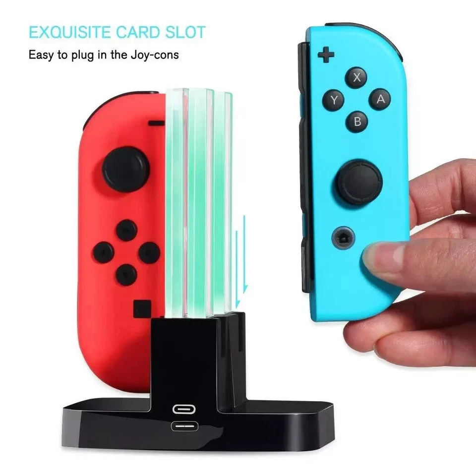 New Switch Controller Charger for Nintendo Switch Joy-Cons Charging Dock Station - Image 4 of 4