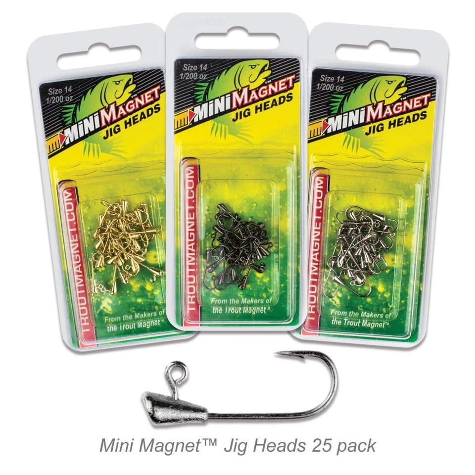 LELAND'S LURES Mini Magnet Jigheads 25pc. Pack - Choose Color