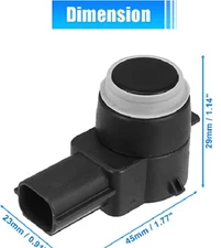 X AUTOHAUX 4pcs PDC Parking Assist Sensor Reverse Backup Parking Sensor for Dodg