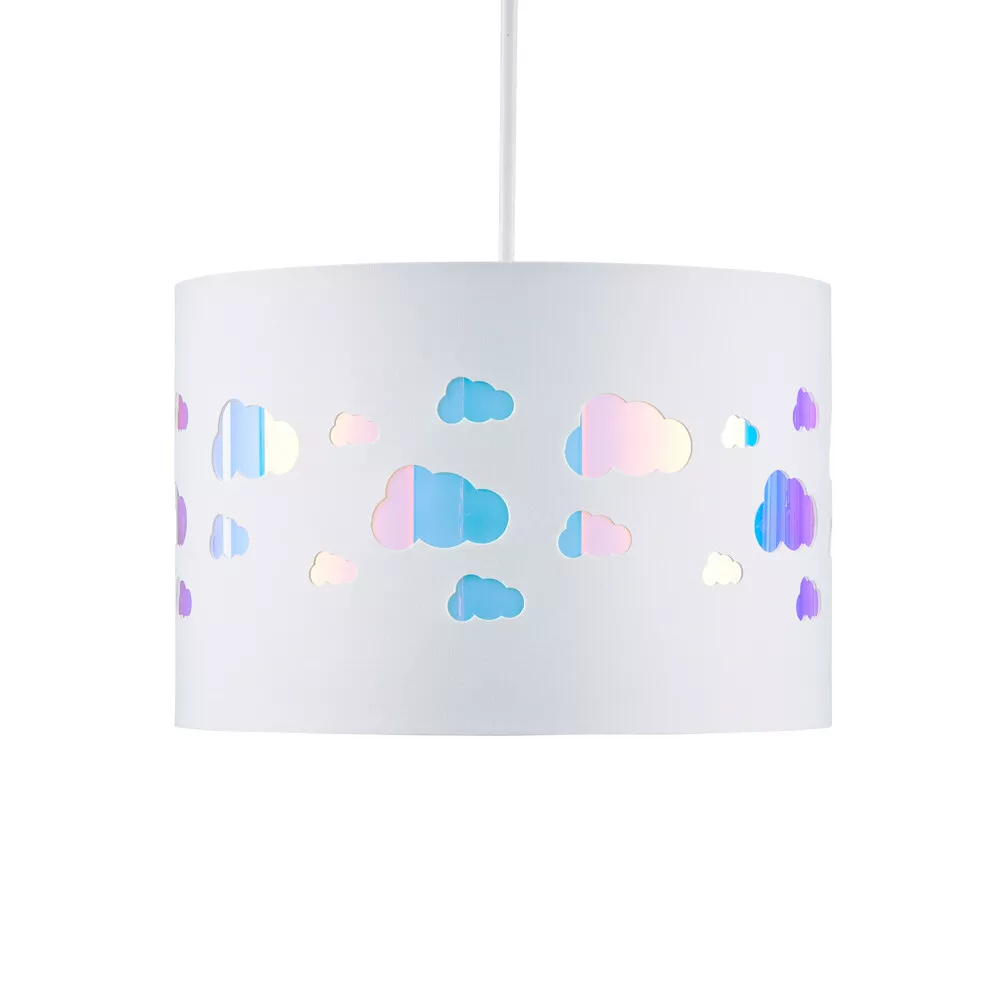 Litecraft Glow Light Shade Iridescent Clouds Easy Fit Ceiling