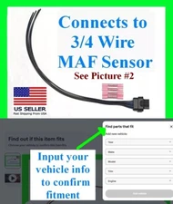 fits BMW Mini 3 or 4 Wire MAF Mass Airflow Sensor Connector Plug Pigtail Harness