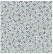 Henry Glass Butterflies Blooms Sprig Toss Lt Blue Cotton Fabric By Yard