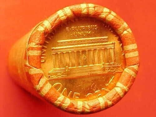 1969-S OBW ORIGINAL BANK WRAPPED ROLL BU UNCIRCULATED LINCOLN CENT PENNIES - Picture 2 of 4