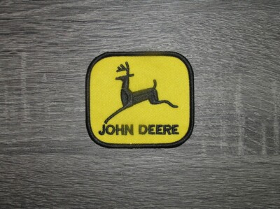 John Deere Yellow Farming Agricultural Embroidered Iron On Patch 3'' x 2.5''