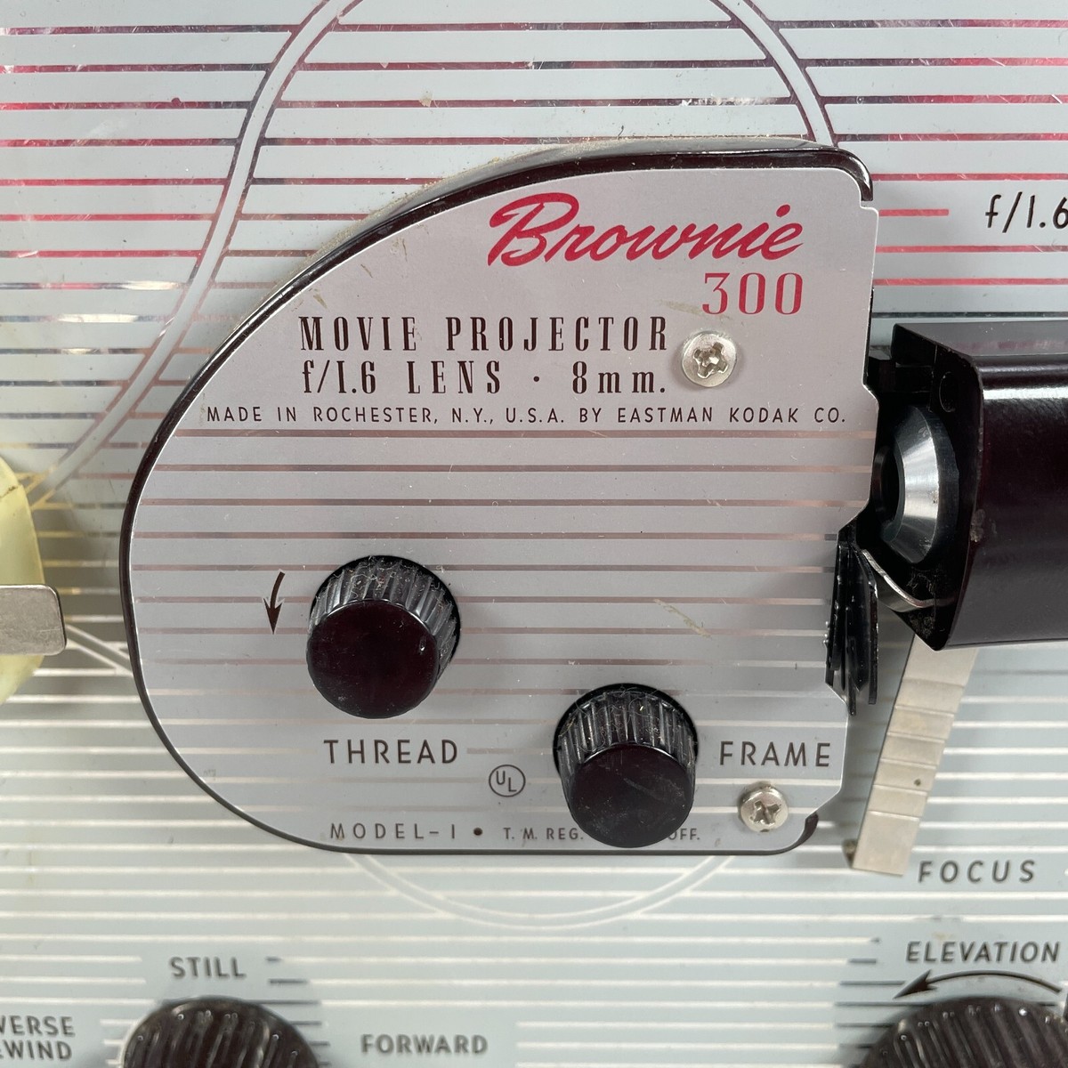 Kodak Brownie 300 8mm Movie Projector Vintage 1950s Parts or