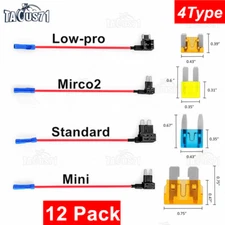 Fuse Tap Add-A-Circuit Blade Holder Standard Mini Micro2 Low-Profile APM ATC ATM