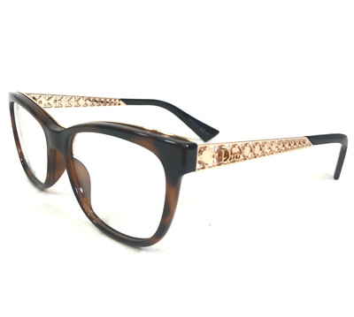 Christian Dior Eyeglasses Frames DioramaO1 EOG Tortoise Gold Argyle 53-17-145