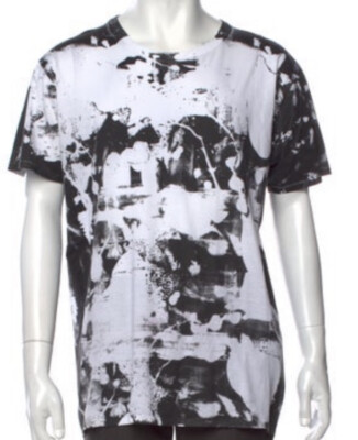 Mens Saint Laurent Brian Roettinger Black And White Graphic T 