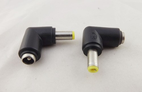 DC Power 5.5x 2.5mm Male Plug Right Angle To 5.5x 2.1mm Female Adapter Connector - Picture 5 of 5