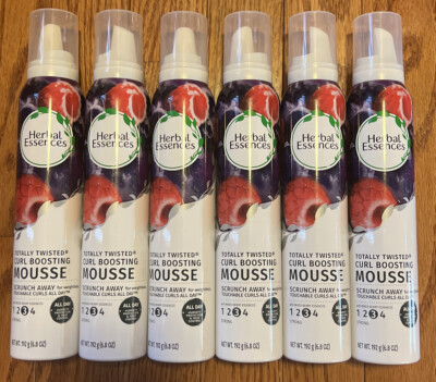 6 Herbal Essences Totally Twisted Curl Boosting Mousse #3 Strong , 6.8 oz each
