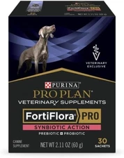 PURINA FortiFlora PRO Synbiotic Action Canine Probiotic Supplement 30 Packs