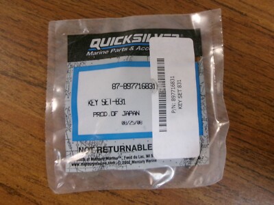 New OEM Mercury Quicksilver Key Set 87-897716831