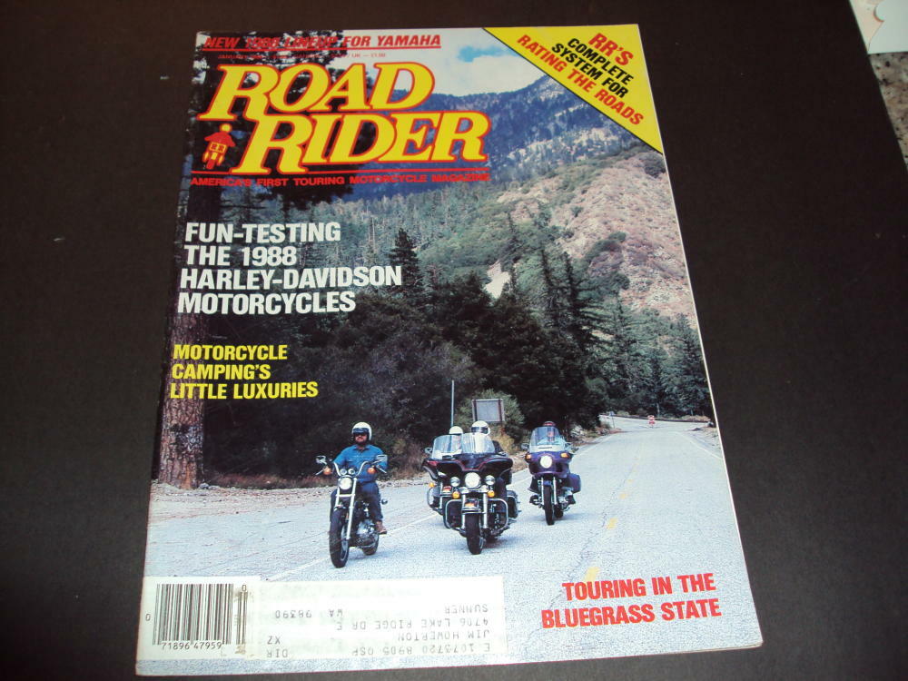 Road  Rider Jan 1988 Motorcycle Campings Little Luxuries ID:43537