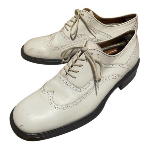 Dries Van Noten Men 9.5US Leather Shoes White Chic Sophisticated Luxury Design