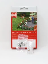 Busch HO 7878 Rose Garden Gardener Figure HO Scale Model Train Scenery