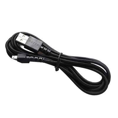 2m Micro USB Date Cable Braided Charging Cord for Razer Mamba Wireless Mouse