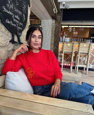 ZARA NEW WOMAN SOFT KNIT CROPPED SWEATER POCKETS RED ALL SIZES REF