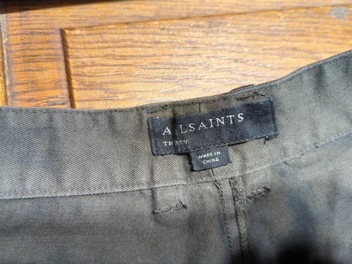All Saints men's Jeans - Size 30 Waist Length 24- Dark Wash Davies Trouser - Picture 4 of 6