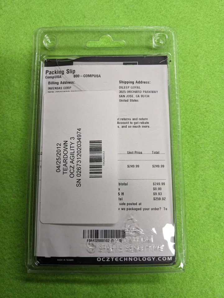 OCZ TECHNOLOGY 240gb AGT3-25SAT3-240G AGILITY 3 SERIES 2.5" SATA III ATOMOS SSD - Image 3 of 3