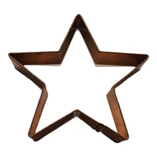 Kitchen Collectibles Copper Cookie Cutter 5" Star