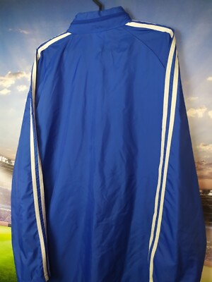 Adidas Vintage jacket With Zipped Blue Nylon Mens Size L | eBay