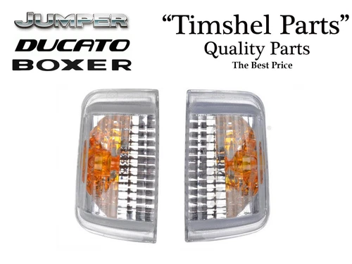 Citroen Jumper Peugeot Boxer Fiat Ducato Exterior Mirror Indicators Left+Right Yellow