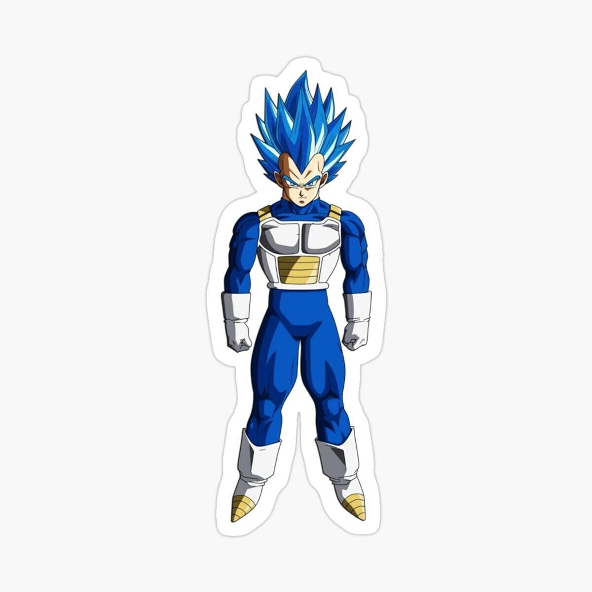 Vegeta SSJ Blue Evolution Sticker Decal Vinyl For Car, Truck