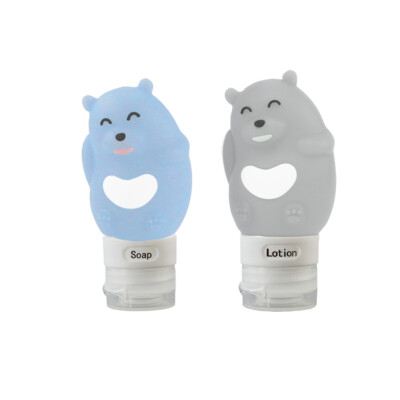Silicone Cosmetic Travel Bottles, Leak-proof Travel Accessories, Cute Bear Style