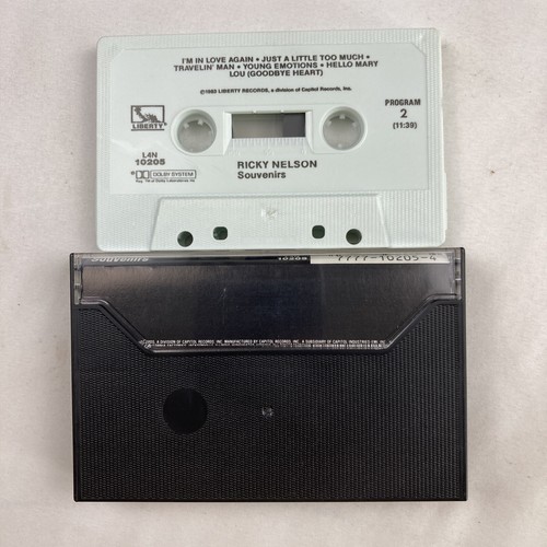 Ricky Nelson Souvenirs Cassette 1983 Liberty Records - TESTED WORKS - Picture 2 of 3