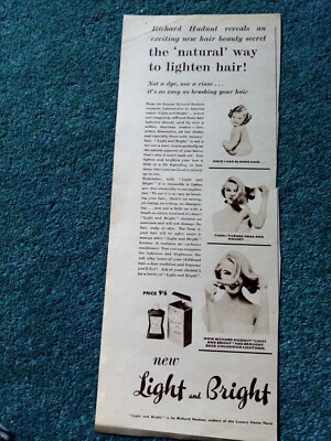 Di2 Ephemera 1953 Werbung Richard Hudnut hell und hell 