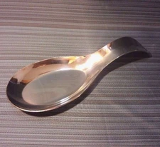 Stainless Steel Spoon Rest Heat Resistant Kitchen Utensil Spatula Holder 