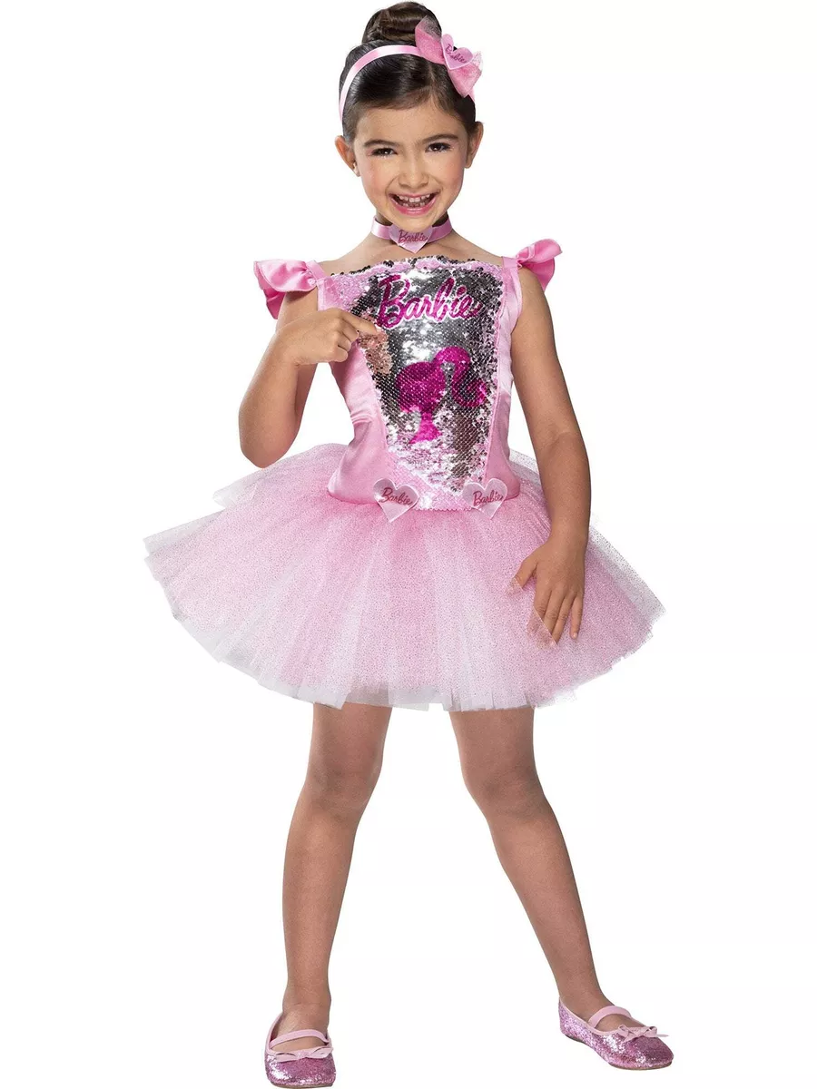 Girls Life-Size Barbie Girl Tulle Dress Costume