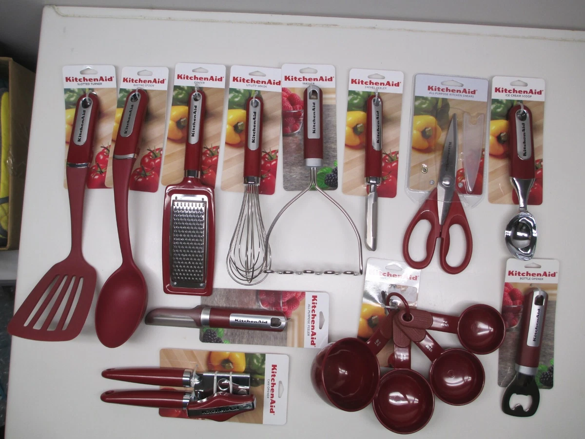 KitchenAid Empire Red Cooking Utensils choose style from dropdown box  (HERA)