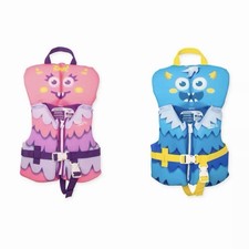 Speedo Infant Pink  Blue Cutie Boo Kids' Life Jacket Vest - 2 Pack