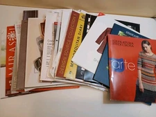 Women's Tops & Hats Knitting Pattern Book Magazines Sheets Lot 40+- MG1