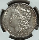 1887-S Morgan dollar, NGC AU details - better date