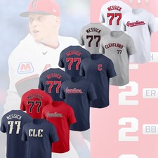 Parker Messick #77 Cleveland Guardian Team Name & Number Player Unisex Fan Gifts