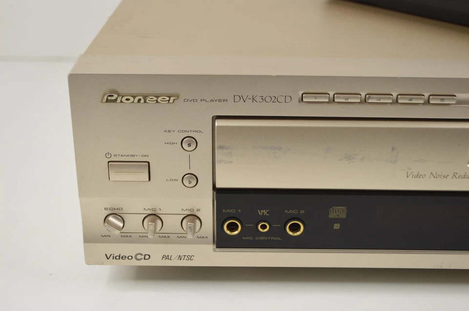 Pioneer DV-K302CD Multi-Disc Changer PAL/NTSC VCD DVD Karaoke Gold WORKS! - Image 2 of 4