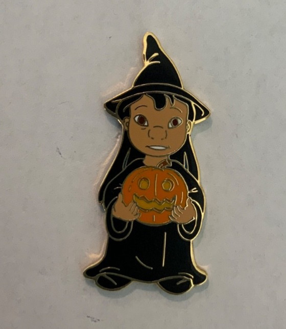Disney Pin 24633 Halloween 2003 (Lilo as a Witch) Holding a Pumpkin G4