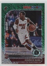 2019 Panini NBA Hoops Premium Stock Green Shimmer Prizm Kendrick Nunn #250 00c5