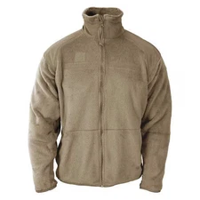 Propper F54880e233l2 Jacket, 100% Polyester Fleece, Nylon, Zip, Tan, R/L