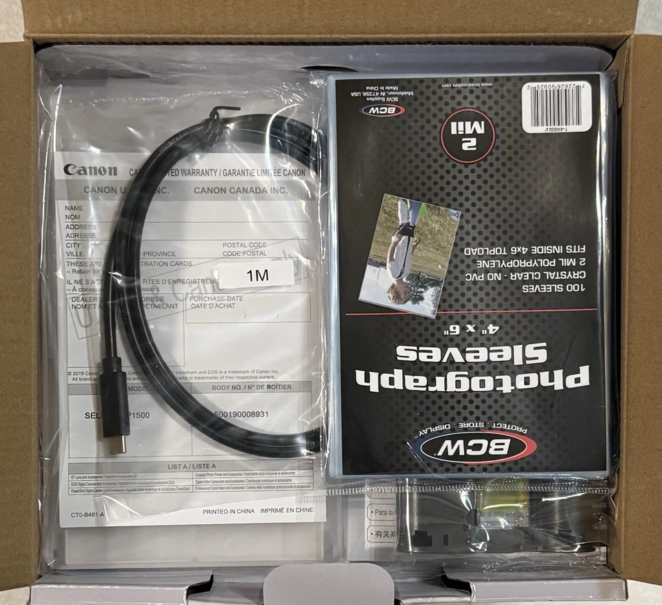 Canon SELPHY CP1500 Photo Printer + Canon KP-108IN Color Ink and Paper Set New - Image 3 of 3