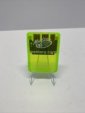 PS1 Playstation 1 - Memory Card 15 Blocks Mad Catz MadCatz Tested Neon Green