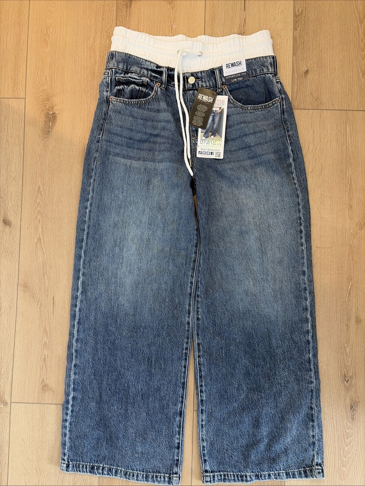 Rewash Jeans Womens 11/30 Baggy Jogger Wide Leg Pull On Oversized Y2K Skater