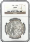 1902-S Morgan Silver Dollar $1 - Semi-Key Date - NGC Certified AU58