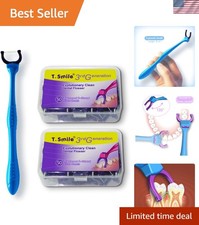 Ultimate Complete Deep Clean Dental Flossers Kit - Long Handle 100 Refills