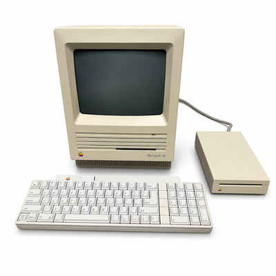 Apple Macintosh SE 4MB 20SC HDD + Apple 800K External Drive + ADB Alps Keyboard